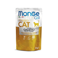 Monge, Cat Grill Pouch, влажный корм д/стерил. кошек (курица)